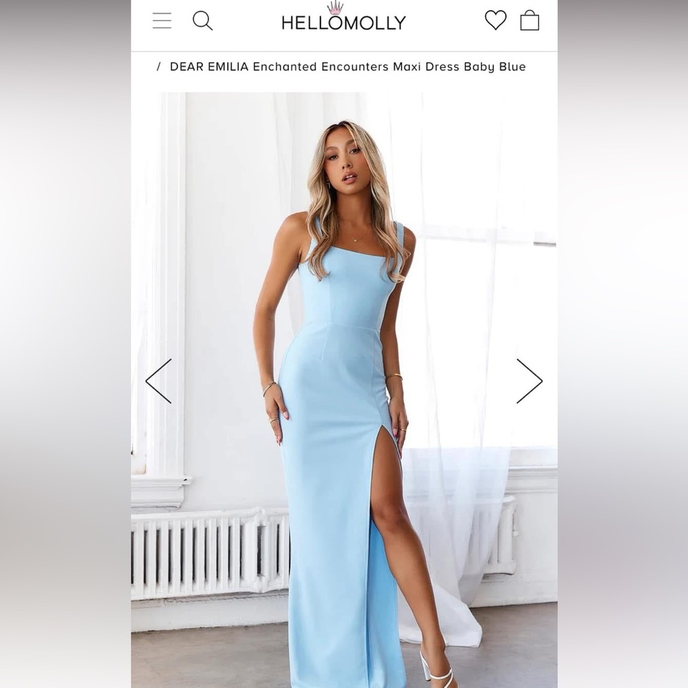 Hello Molly Elegant Blue Dress